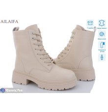 Черевики жіночі на зиму (6 пар р.36-41) бежевий  "Latifa"