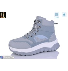 Черевики жіночі на зиму (8 пар р.36-41) сірий  "Lilin"