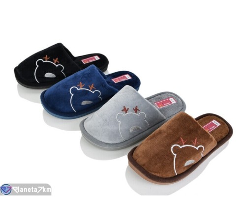 Тапки дитячі на зиму (12 пар р.36-41) мікс  "LUCKY"