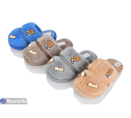 Тапки дитячі на зиму (12 пар р.30-35) мікс  "LUCKY"