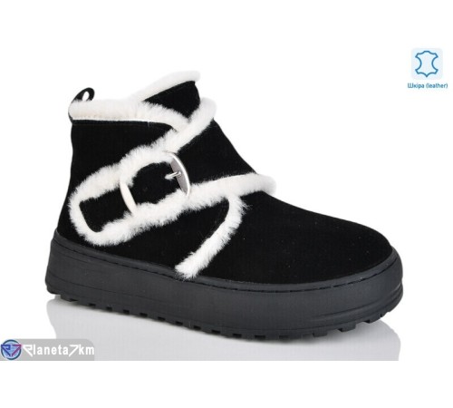 Черевики жіночі на зиму (6 пар р.36-40) чорний  "TETRAST"