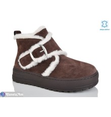 Черевики жіночі на зиму (6 пар р.36-40) коричневий  "TETRAST"