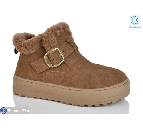 Черевики жіночі на зиму (6 пар р.36-40) коричневий  "TETRAST"