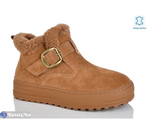 Черевики жіночі на зиму (6 пар р.36-40) camel  "TETRAST"