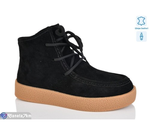 Черевики жіночі на зиму (6 пар р.36-40) чорний  "TETRAST"