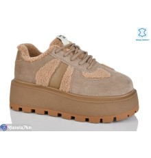 Кросівки жіночі на зиму (6 пар р.36-40) коричневий  "TETRAST"