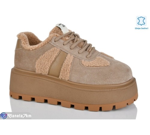 Кросівки жіночі на зиму (6 пар р.36-40) коричневий  "TETRAST"