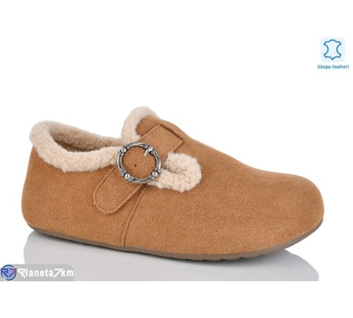 Туфлі жіночі на зиму (6 пар р.36-40) camel  "TETRAST"