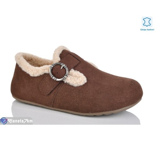 Туфлі жіночі на зиму (6 пар р.36-40) коричневий  "TETRAST"