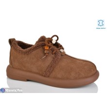 Туфлі жіночі на зиму (6 пар р.36-40) коричневий  "TETRAST"