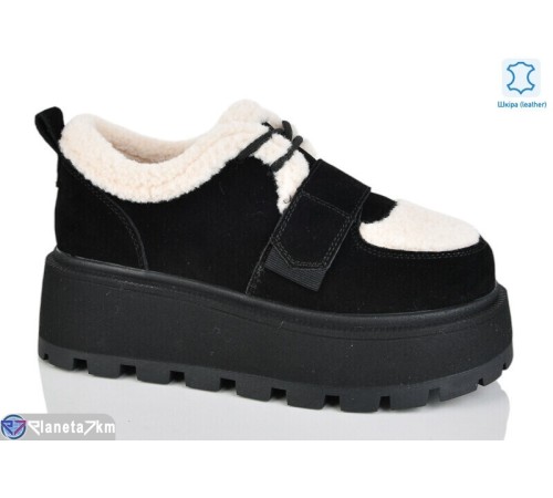 Кросівки жіночі на зиму (6 пар р.36-40) чорний  "TETRAST"