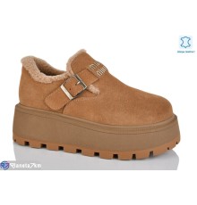 Туфлі жіночі на зиму (6 пар р.36-40) camel  "TETRAST"
