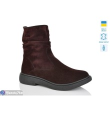Черевики жіночі на зиму (6 пар р.37-41) коричневий  "LIKA"