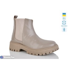 Черевики жіночі на зиму (6 пар р.37-41) бежевий  "LIKA"