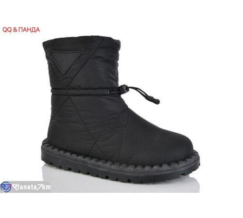 Дутики жіночі на зиму (8 пар р.36-41) чорний  "QQ&Панда"