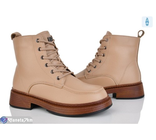 Черевики жіночі на зиму (8 пар р.36-41) коричневий  "LOREDANA"