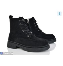 Черевики жіночі на зиму (8 пар р.36-41) чорний  "LOREDANA"