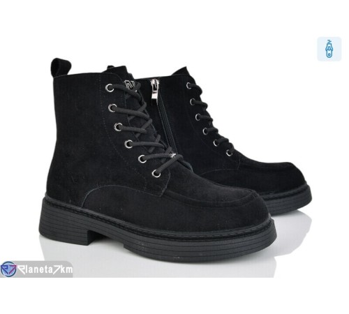 Черевики жіночі на зиму (8 пар р.36-41) чорний  "LOREDANA"