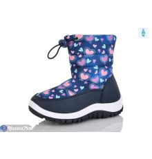 Дутики дитячі на зиму (8 пар р.22-29) синій  "LINKA"