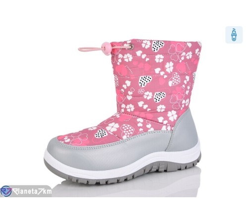 Дутики дитячі на зиму (8 пар р.28-35) рожевий  "LINKA"