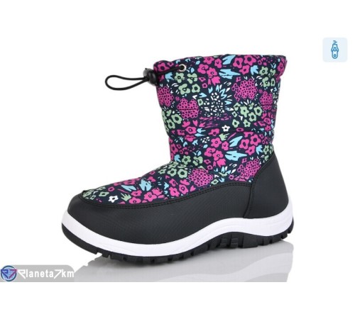 Дутики дитячі на зиму (8 пар р.28-35) чорний  "LINKA"