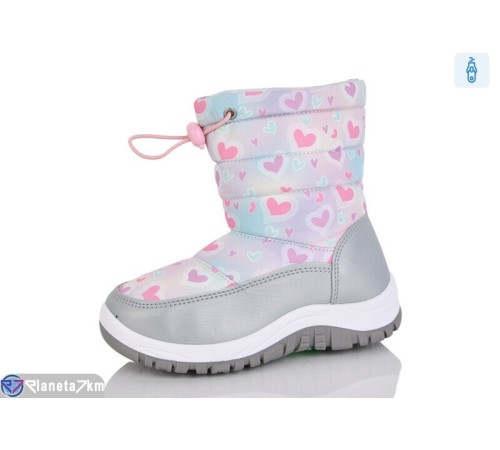 Дутики дитячі на зиму (8 пар р.22-29) сірий  "Melinda"