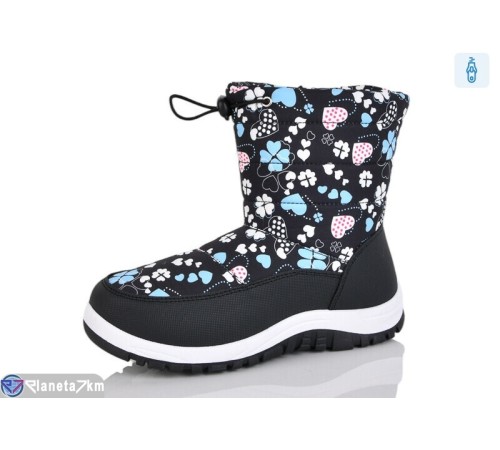 Дутики дитячі на зиму (8 пар р.28-35) чорний  "Melinda"