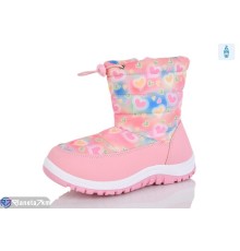 Дутики дитячі на зиму (8 пар р.28-35) рожевий  "Melinda"