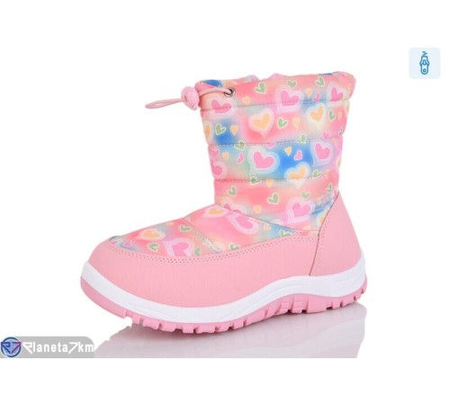 Дутики дитячі на зиму (8 пар р.28-35) рожевий  "Melinda"