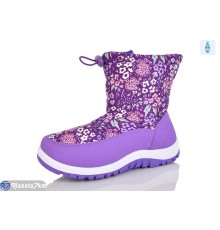 Дутики дитячі на зиму (8 пар р.28-35) фіолетовий  "Melinda"