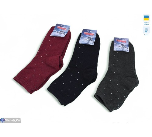 Жіночі шкарпетки на зиму (12 шт. р.сетка 36-40) мікс  "VERONIKA"