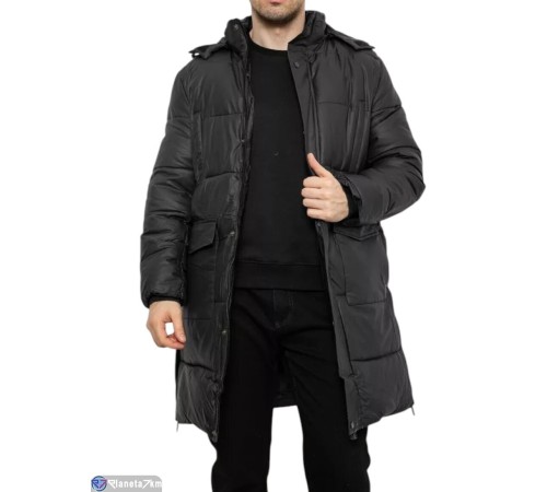 Куртка чоловіча на зиму (5 шт. р.сетка L-4XL) чорний  "Masari"