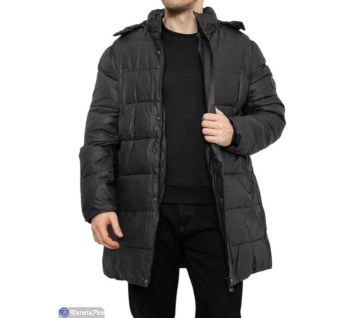 Куртка чоловіча на зиму (5 шт. р.сетка L-4XL) чорний  "Masari"