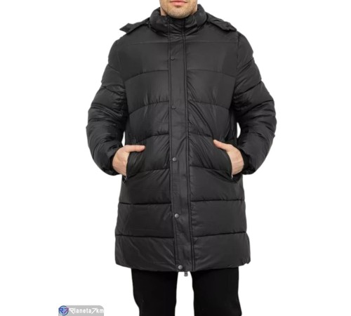 Куртка чоловіча на зиму (5 шт. р.сетка L-4XL) чорний  "Masari"