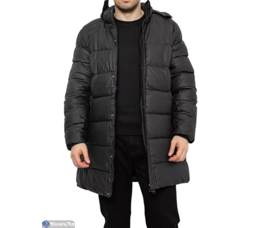 Куртка чоловіча на зиму (5 шт. р.сетка L-4XL) чорний  "Masari"