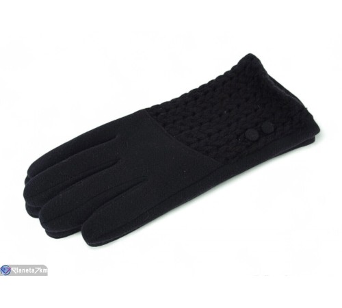 Рукавички жіночі на зиму (10 шт. р.сетка 6,5-8,5) чорний  "RUBIBAS"