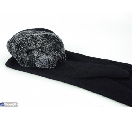 Рукавички жіночі на зиму (10 шт. р.сетка 6,5-8,5) чорний  "RUBIBAS"