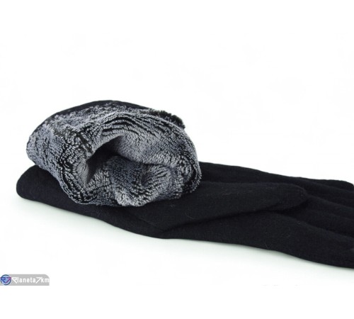 Рукавички жіночі на зиму (10 шт. р.сетка 6,5-8,5) чорний  "RUBIBAS"