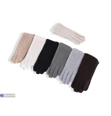 Рукавички жіночі на зиму (12 шт. р.сетка 6,5-8,5) мікс  "RUBIBAS"