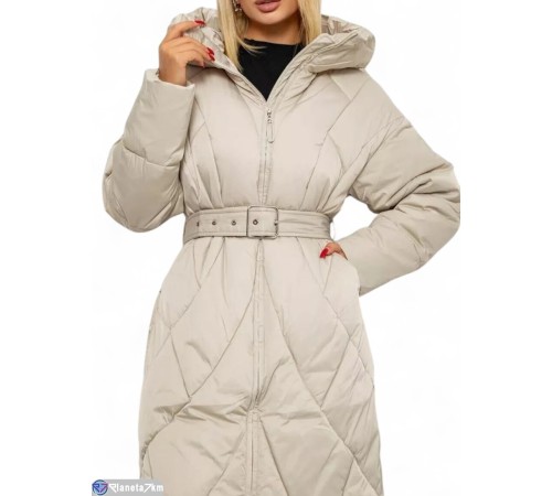 Куртка жіноча на зиму (4 шт. р.сетка S-XL) бежевий  "Masari"