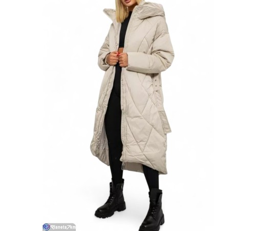 Куртка жіноча на зиму (4 шт. р.сетка S-XL) бежевий  "Masari"