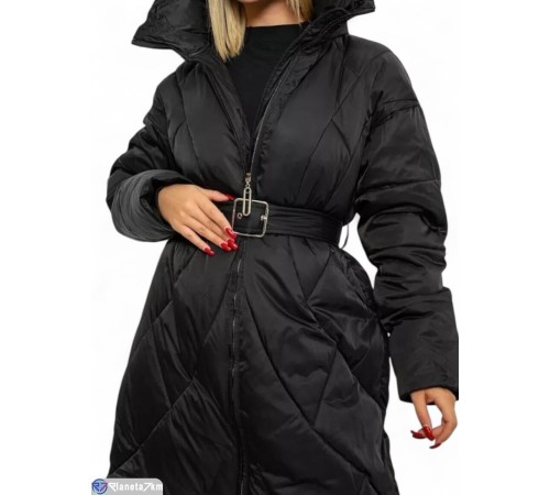 Куртка жіноча на зиму (4 шт. р.сетка S-XL) чорний  "Masari"