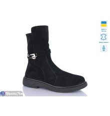 Черевики жіночі на зиму (6 пар р.37-41) чорний  "LIKA"