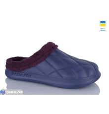 Жіночі сабо на зиму (6 пар р.36-41) синій  "INPIRE"