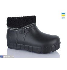 Калоші жіночі на весну/осінь (6 пар р.37-41) чорний  "INPIRE"