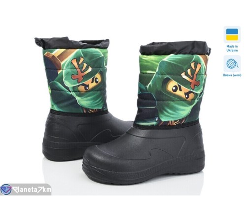 Дутики дитячі на зиму (6 пар р.28-34) чорний  "TIMUS-OPT"