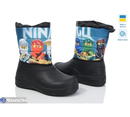 Дутики дитячі на зиму (6 пар р.28-34) чорний  "TIMUS-OPT"