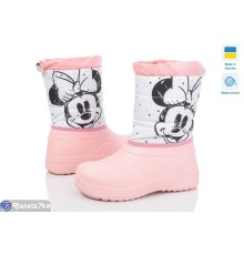 Дутики дитячі на зиму (6 пар р.28-34) рожевий  "TIMUS-OPT"