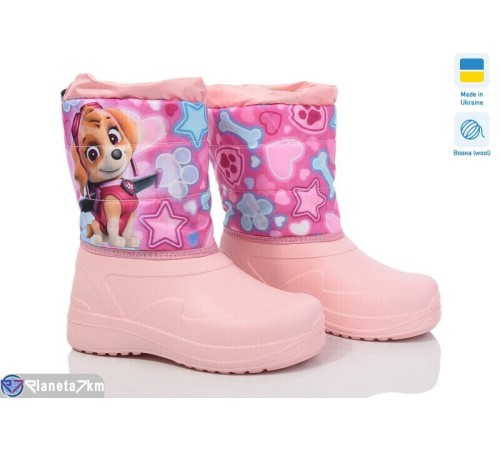 Дутики дитячі на зиму (6 пар р.28-34) рожевий  "TIMUS-OPT"