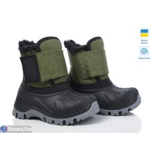 Дутики дитячі на зиму (8 пар р.26-33) хакі  "TIMUS-OPT"